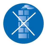No chimney required