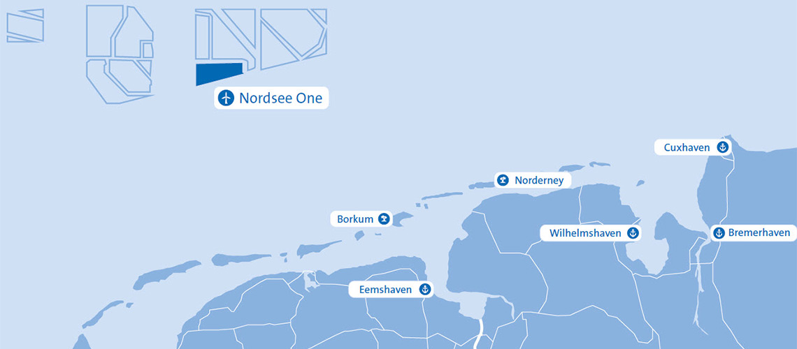 Location NordseeOne Location NordseeOne